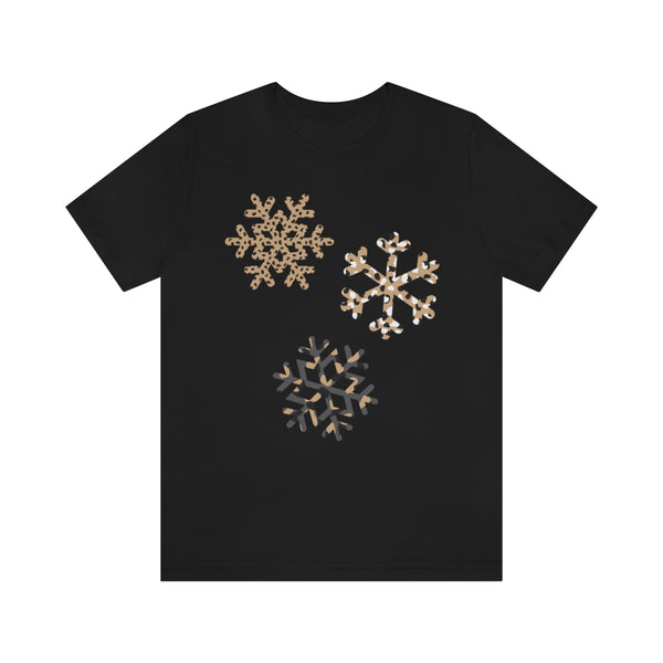 Leopard Snowflakes Unisex Tee