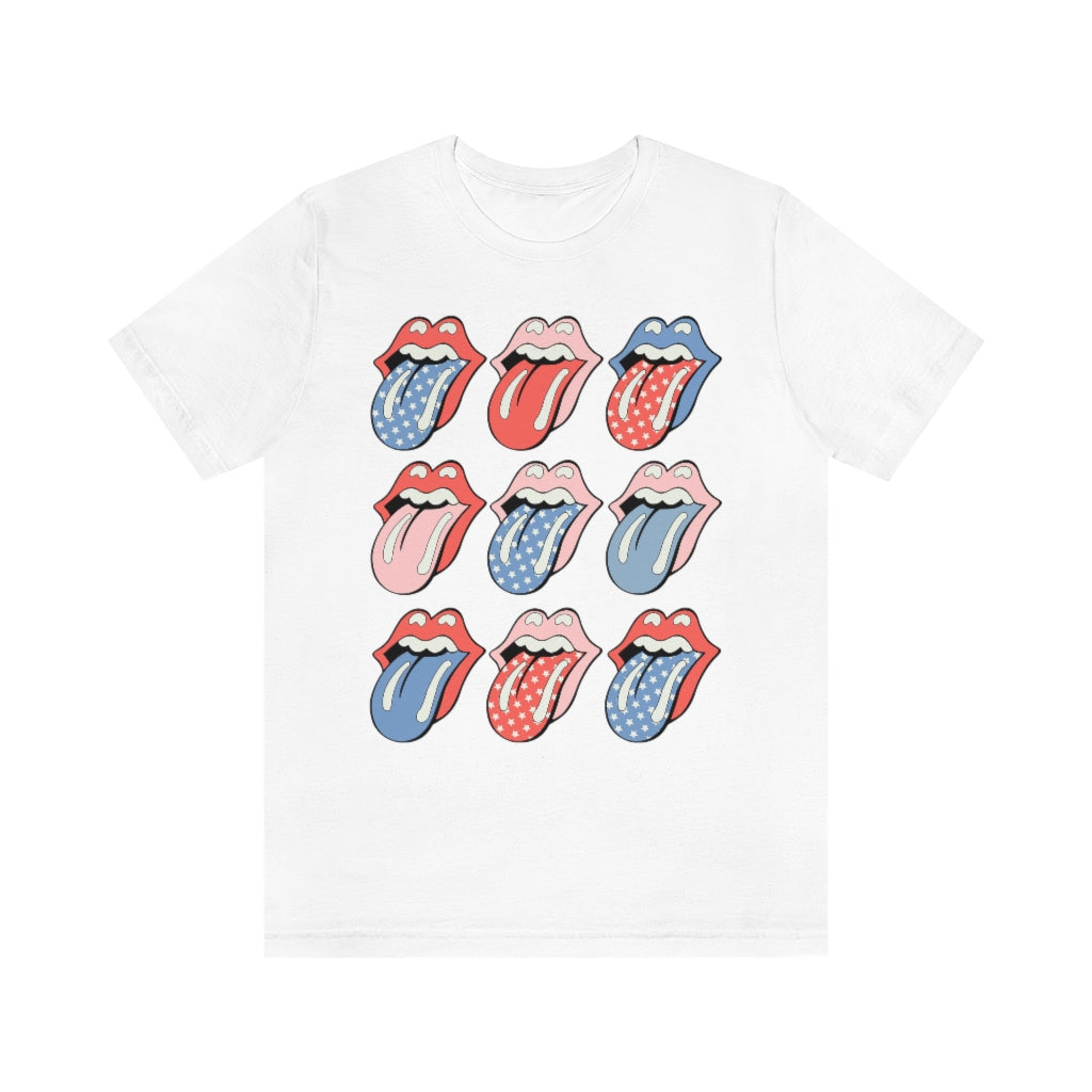 Flags Out Tongues Out Unisex Tee