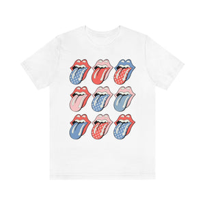 Flags Out Tongues Out Unisex Tee