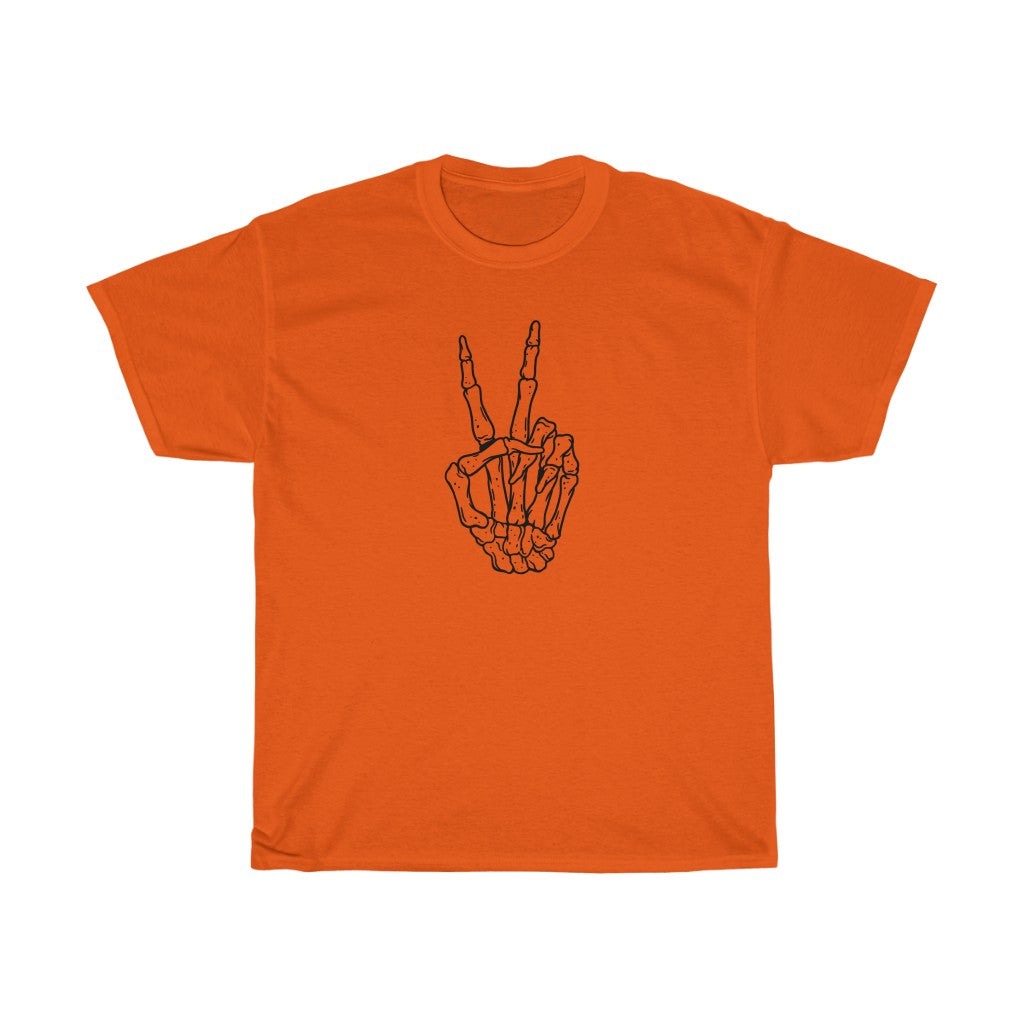 Peace Sign Skeleton Hand Unisex Tee (Matching)