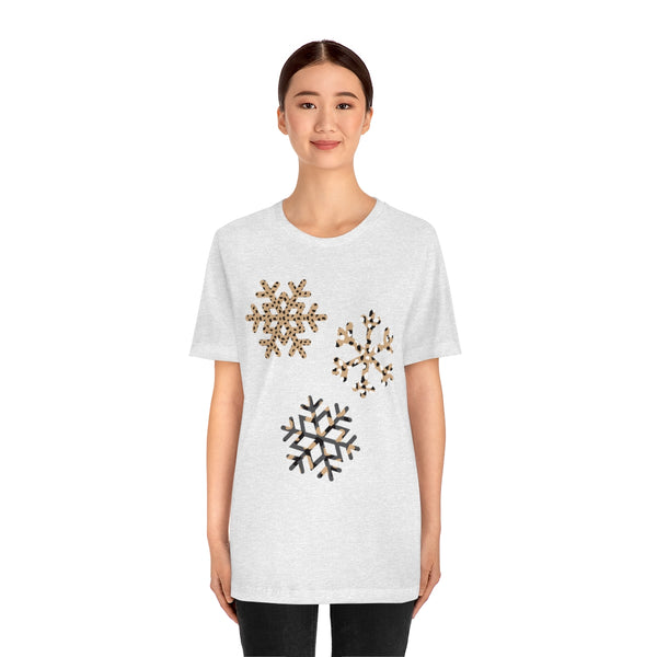 Leopard Snowflakes Unisex Tee