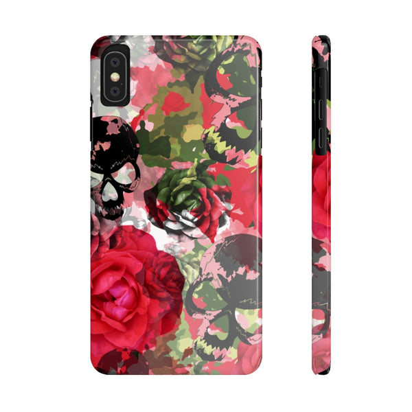 Skulls Camo & Roses Snap Phone Case