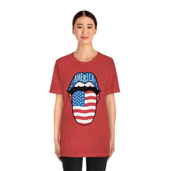 America Tongue Out Unisex Tee