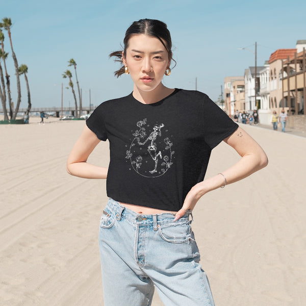 Skeleton Dance Cropped Tee