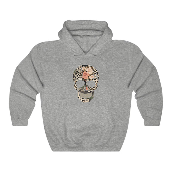 Multi Print Skull Unisex Hooded Sweatshirt