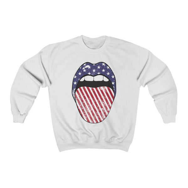 Stars + Stripes Tongue Out Unisex Sweatshirt