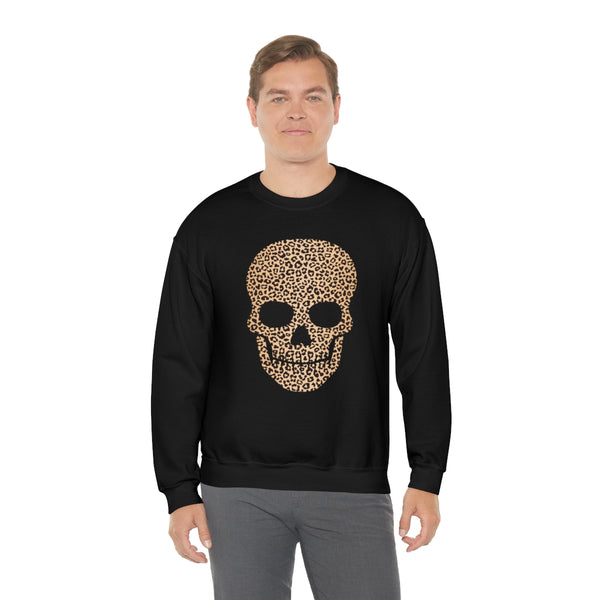Skull Head Leopard Unisex Sweatshirt