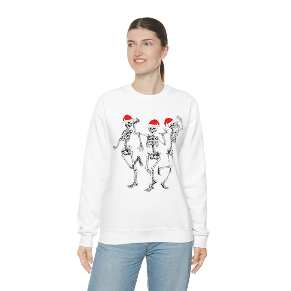 Dancing Skeleton Santas Unisex Sweatshirt