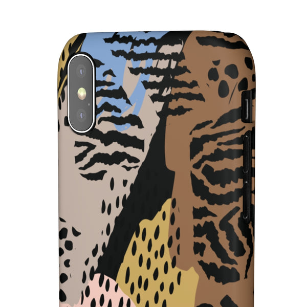 Abstract Cheetah Print Snap Phone Case