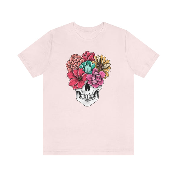 Summer Flower Skull Unisex Tee