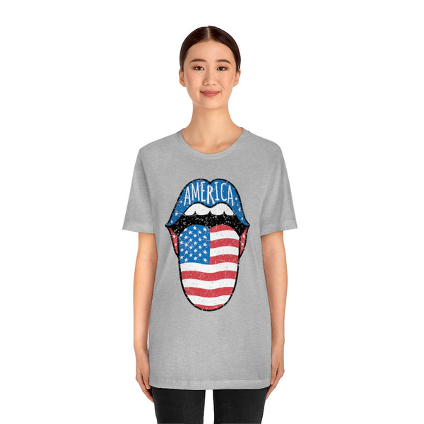 America Tongue Out Unisex Tee