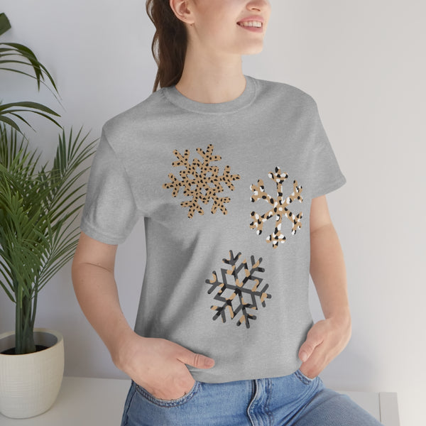 Leopard Snowflakes Unisex Tee