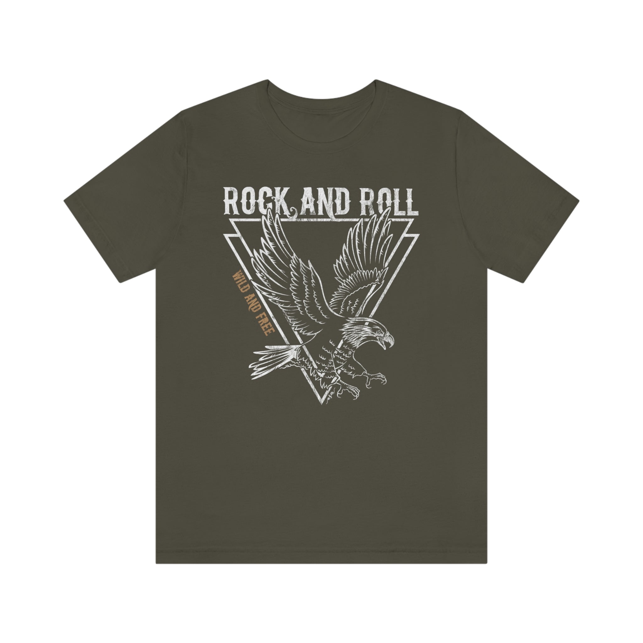 Eagle Wild & Free Rock & Roll Distressed Tee