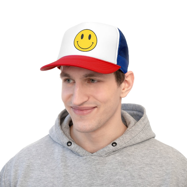 Smiley Face PRINT Trucker Caps