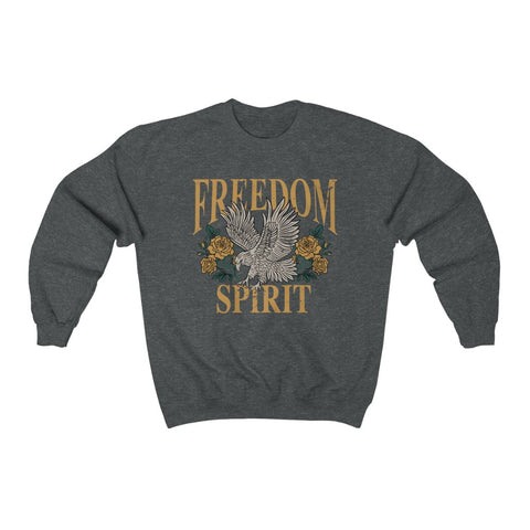 Freedom Spirit Eagle Grunge Unisex Sweatshirt