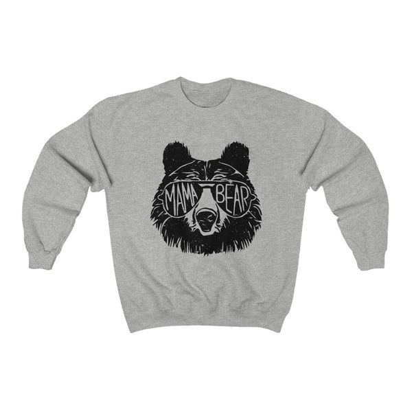 Cool Mama Bear Sunglasses Unisex Sweatshirt