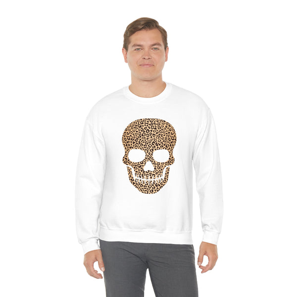 Skull Head Leopard Unisex Sweatshirt