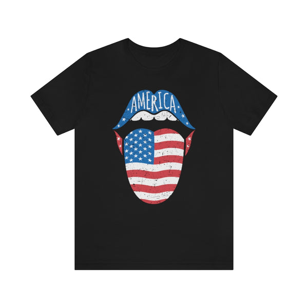 America Tongue Out Unisex Tee