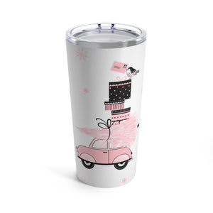 Pink Christmas Car Tumbler 20oz