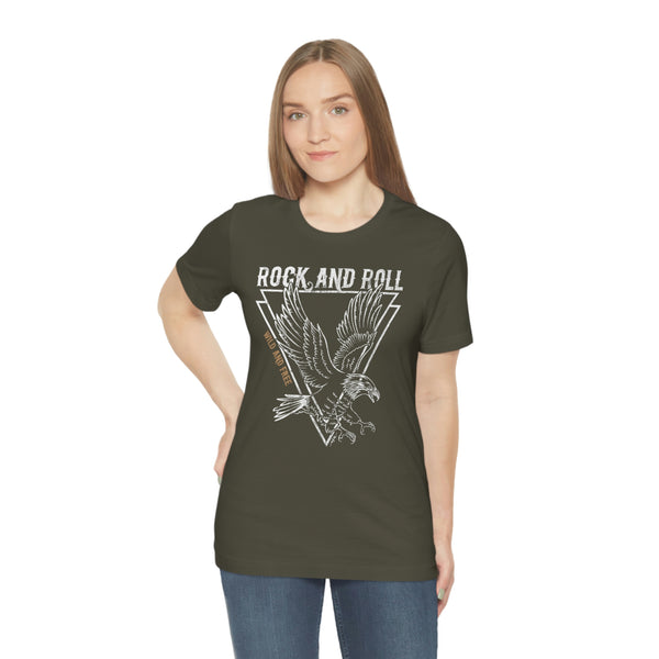 Eagle Wild & Free Rock & Roll Distressed Tee