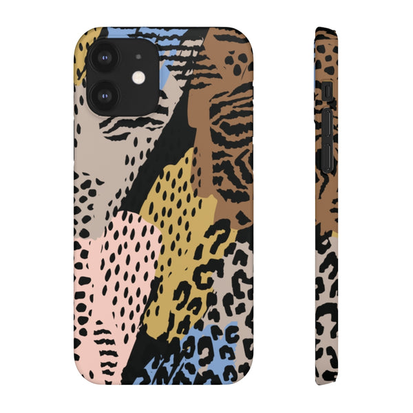 Abstract Cheetah Print Snap Phone Case