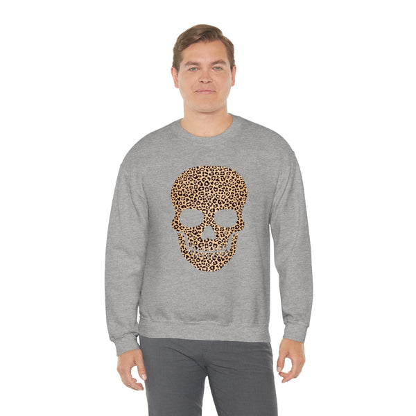 Skull Head Leopard Unisex Sweatshirt
