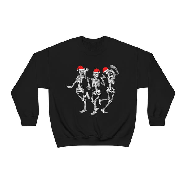 Dancing Skeleton Santas Unisex Sweatshirt
