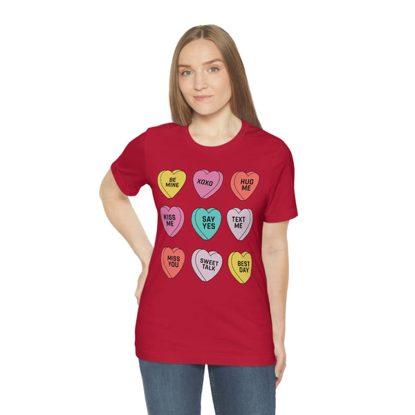 Candy Conversation Hearts Unisex Tee