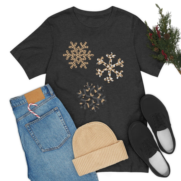 Leopard Snowflakes Unisex Tee