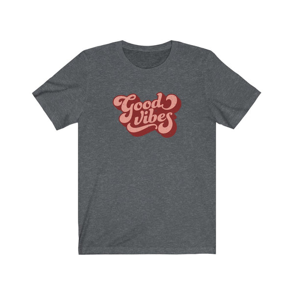 Good Vibes Retro Distressed Unisex Tee