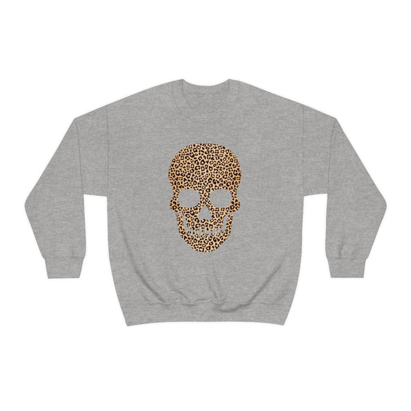 Skull Head Leopard Unisex Sweatshirt