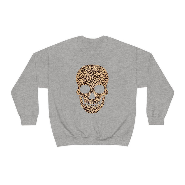 Skull Head Leopard Unisex Sweatshirt