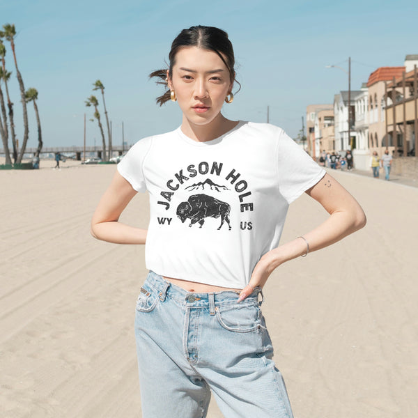 Jackson Hole Cropped Tee