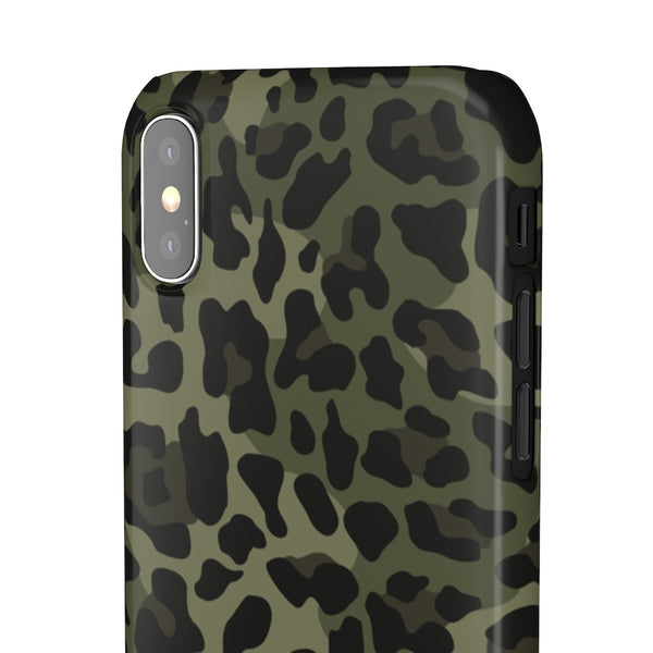 Camo Leopard Print Snap Phone Case