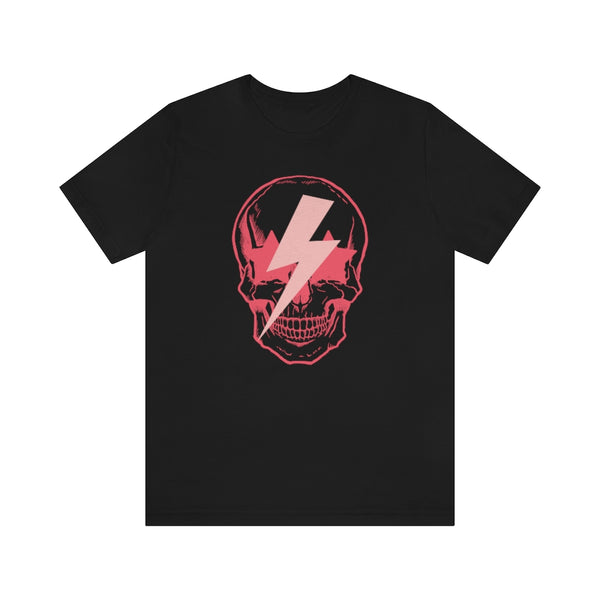 Pink Bolt Skull Unisex Tee