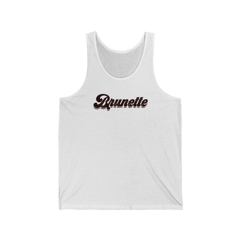 Brunette Babe Unisex Jersey Tank