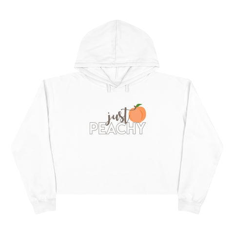 Just Peachy Cropped Hoodie