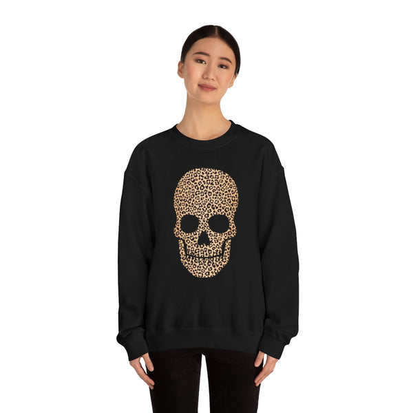 Skull Head Leopard Unisex Sweatshirt