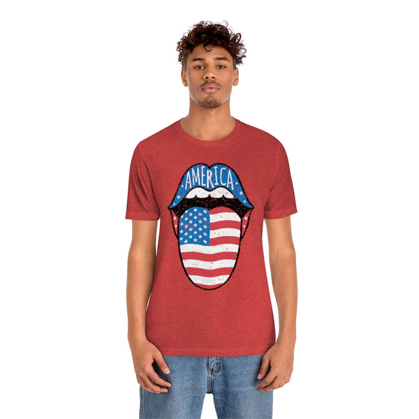 America Tongue Out Unisex Tee