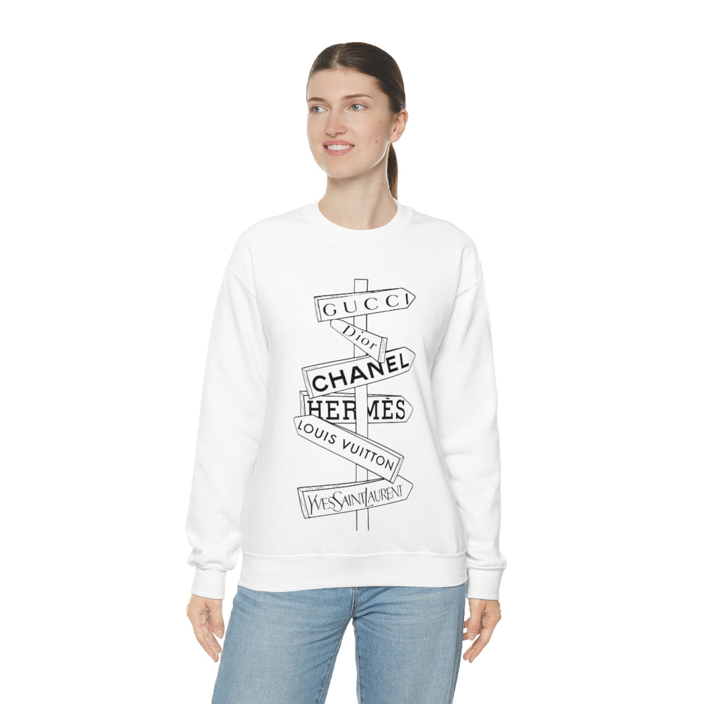 Designer Fashion Way Sign Sweatshirt