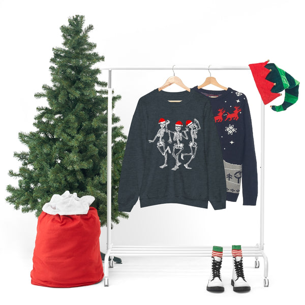 Dancing Skeleton Santas Unisex Sweatshirt