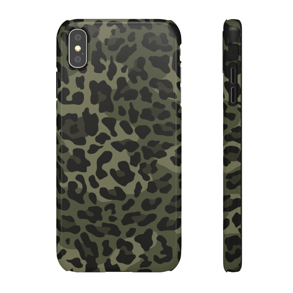 Camo Leopard Print Snap Phone Case