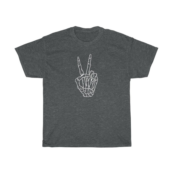 Peace Sign Skeleton Hand Unisex Tee (Matching)