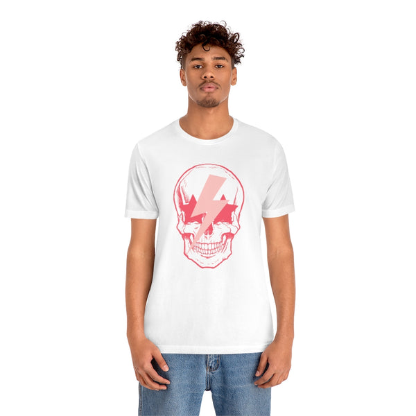 Pink Bolt Skull Unisex Tee