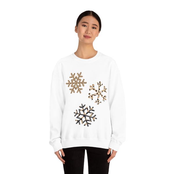 Leopard Snowflakes Unisex Sweatshirt