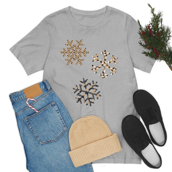 Leopard Snowflakes Unisex Tee