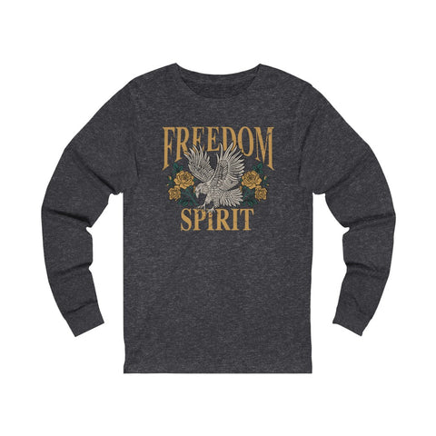 Freedom Spirit Eagle Grunge Unisex Long Sleeve Tee