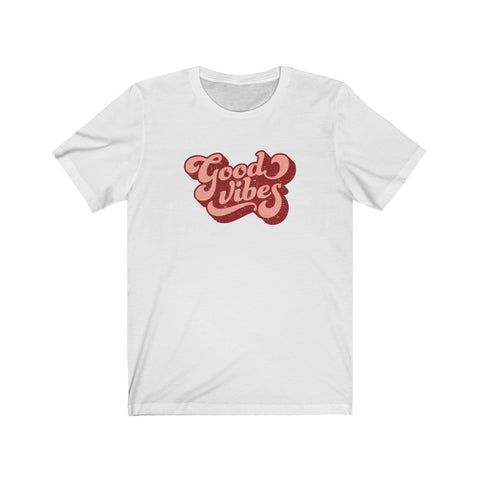 Good Vibes Retro Distressed Unisex Tee