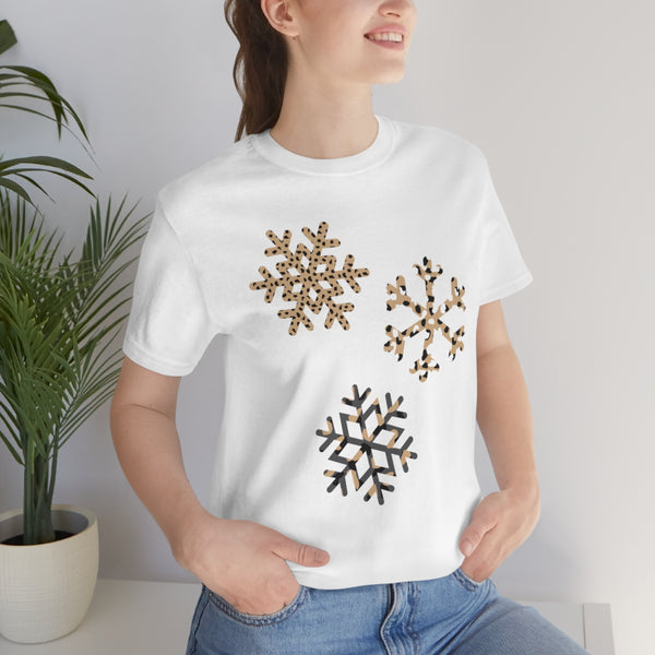 Leopard Snowflakes Unisex Tee