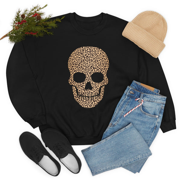 Skull Head Leopard Unisex Sweatshirt